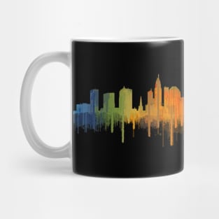 Columbus Ohio Skyline In Watercolor Digital Arts Mug